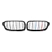 Glossy Black M-Color Front Kidney Grille Grill Compatible with 2012-2018 F30 320i 328i 335i 4-Door