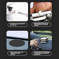 Helikopter Solar Auto Lufterfrischer Rotation Aromatherapie Diffusor Ornament für Fahrzeuge mit 3 Tabletten für Auto und Innendekoration (Silber) – Ansicht 6