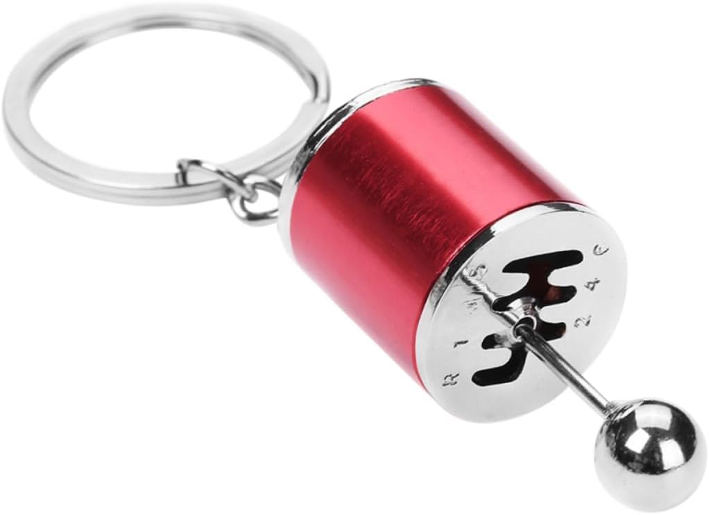 Cool Keychains Car Gear Key Ring Rear View Mirror Decor Automotive Keychain Key Holder for Gear Key Ring