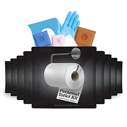 Personal Toilet Kit To Go – 10 Pack | Disposable