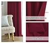 BellaHills Blackout Curtain - Pencil Pleat Room Darkening Privacy Protecting Window Treatment Blinds Noise Reducing & Baby's Good Sleep 46 x 54 Inch, 2 Panels, Burgundy #5