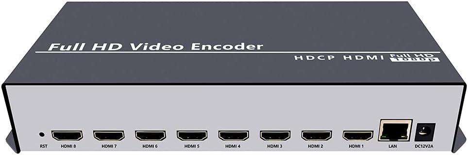 iseevy 8ch HDMI 1080P H.265 H.264 Video Encoder HDMI to IP Streamer Support SRT RTMP RTMPS RTSP UDP HTTP FLV HLS TS for Live Stream IPTV Broadcast