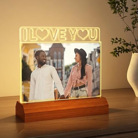 Okayera LED Love Picture Frame Night Light Cover