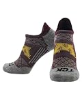 NCAA No Show Tab Socks - Minnesota Golden Gophers, Maroon/Gold, Medium
