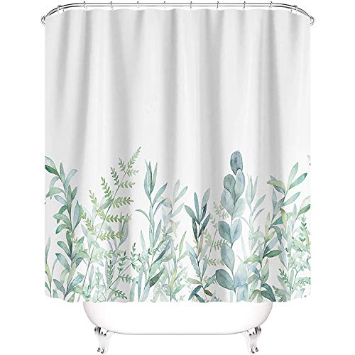 GOICC® Rideau de Douche PEVA Plastique Anneaux Cover