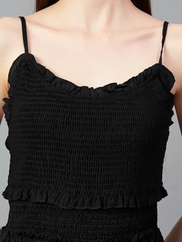 Image of KOTTY Polyester Blend Peplum Knee-Length Womens Dress