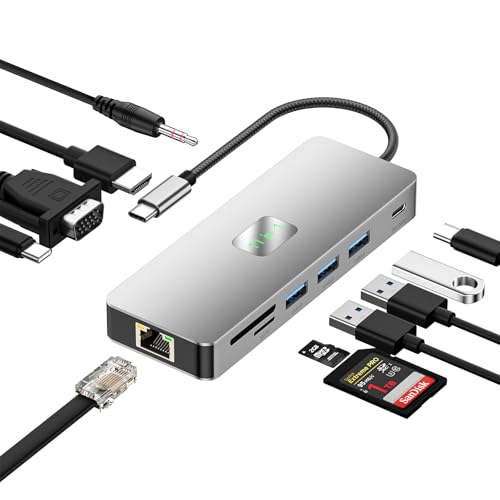 Hub USB C multipuerto 11 en 1 para solucionar la falta de conexiones en portatiles