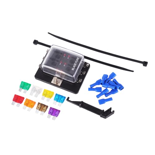 ULTECHNOVO Caixa 2Pcs fusível fusíveis de carro múltiplo Caixa de Fusiveis conduziu