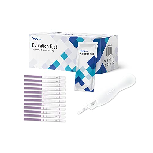 Aqu Rate Lh One Step Ovulation Test Strips, 25 Count - Rapid Result Ovulation Predictor Kit With 99% Accuracy - At Home Fertility Test Kit For Women Helps Monitor Optimal Ovulation Period #TOP24