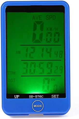 Evodigitals New Blue Wireless Cycle Speedometer With Touch Function - Bike Speedo Temp MPH KMH Odometer