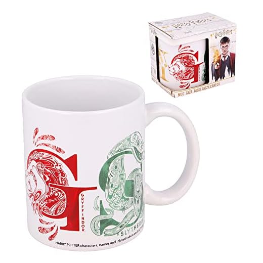 CARTOON Taza cerámica Harry Potter Hogwarts modelo mug 325ml taza de desayuno en paquete
