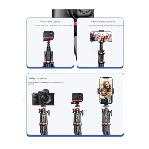 Trépied de téléphone avec télécommande sans fil pour angles variés