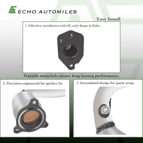 ECHO AUTOMILES Front Catalytic Converter Compatible with Chevrolet Equinox/GMC Terrain 2010-2014 2.4L, Chevy Captiva Sport 2012-2015 Catalytic Convertor EPA Compliant 16796 by ECHO AUTOMILES - Used condition - Image 3