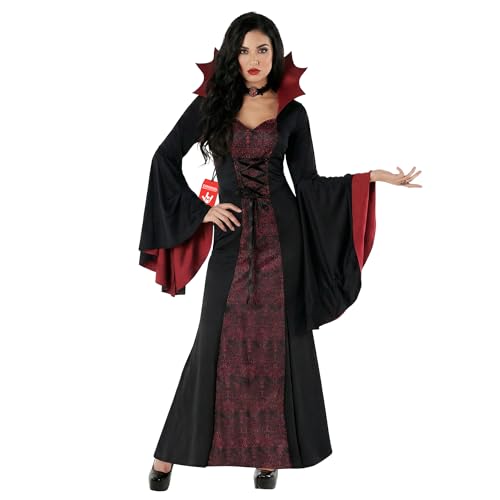 Morph Vampire Costume Women Adult Dress Vampiress Outfit Gothic Halloween Costume for Women Dress, Medium