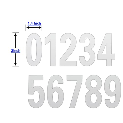 Reflective Mailbox Numbers Stickers For Outside, Self Adhesive Vinyl Waterproof Address Number Stickers For House Numbers, Address Sign, Home Business Address Numbers #TOP1