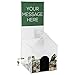 Clear-Ad - SBHL-698 - Large Acrylic House Shaped Donation Box with Lock and Sign Holder (Pack of 4)