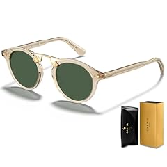 5-0. Clear Yellow Frame Green Lens