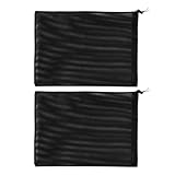 BUGUUYO 池ポンプメッシュバッグ スイミングプール 水槽用ポンプフィルターバッグ 引き紐付きメッシュフィルター 2個セット