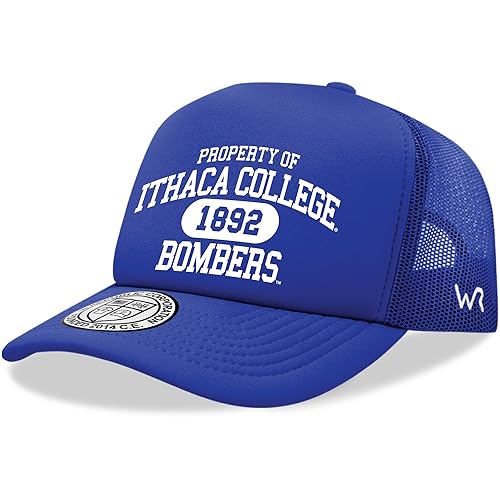 Ithaca College Bombers NCAA Trucker Mesh Snapback Cap Hat Royal Blue