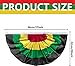 8Pcs Juneteenth Bunting Fan Flag - 3 x1.5 Ft Juneteenth Bunting Flag Banner Africa America Pleated Bunting Flag for June 19th Freedom Memorial Independence Day Black History Month