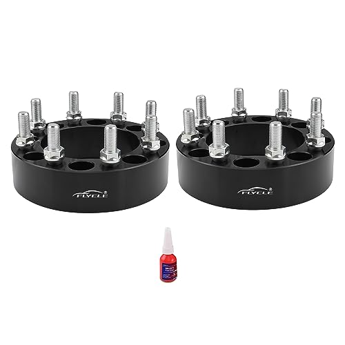 8x6.5 Wheel Spacers for 2013-2026 Ram 2500, 2012-2018 Ram 3500, 2 inch 8x165.1mm 8 Lug Forged Wheel Spacer for Silverado Sierra Suburban Avalanche Express Savana 14x1.5 Studs with 126.15mm Bore by FLYCLE - Used condition - US$68.00
