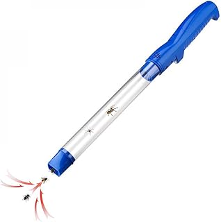 QYC Portable Insect Vacuum, Spider & Insect Catcher, Critter Catcher, Electronic Suction Pest Trap, with LED Light, Easy to Disassemble, for Home Kitchen and Vegetable Garden Bugs Insect, USB Charging