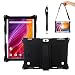 Transwon Silicone Case Compatible with YELLYOUTH 10, Wecool 10.1, Victbing 10.1, Lectrus 10.1, Hoozo 10.1, Dragon Touch K10, BeyondTab 10.1, Veidoo 10.1, MRMAODOU 10, Yuntab K107, BENEVE 10.1 - Black