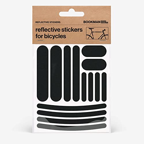 Bookman Urban Visibility Reflective Stickers Strips Black