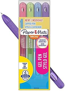 Pencil Case 4 Ballpoint Pens Stick InkJoy Gel 600ST 0.7 col.fun Papermate