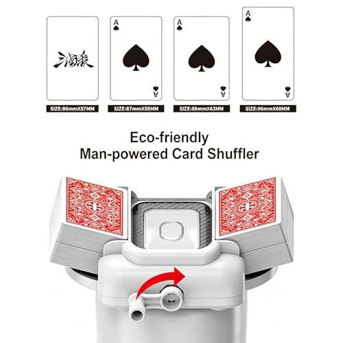 Mélangeur de cartes à manivelle manuel et durable pour vos soirées de jeux