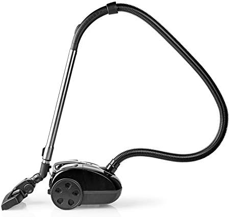 Ex-Pro Compact Bagged Vacuum Cleaner, Powerful Lightweight Cylinder Cleaner with HEPA Filter, Telescopic Tube and Combi Brush, for Hard Floor and Carpet, 700W, 2L - Black