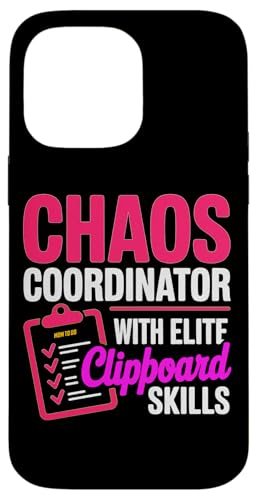 CHAOS COORDINATOR WITH ELITE CLIPBOARD SKILLS �X�}�z�P�[�X iPhone 14 Pro Max �p