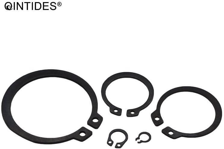 25/5000Pcs M3 M100 Circlips for shaft type A stainless steel/65 manganese steel shaft retaining ring Bearing retainer circlip (Inner Diameter: M50-100Pcs, Color: 304 stainless steel)