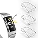 3 Pack Compatible with Fit bit Charge 3 Screen Protector,Valband Ultra Slim Soft Full Cover Case [Scratch-Proof] Bumper for Fit bit Charge 3 and Fit bit Charge 3 SE (Clear,Clear,Clear)