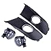 CITALL Fendinebbia Anteriore Sinistra e Destra Luci di Guida con Griglie 1T0853665P 1T0853666P Kit compatibile per VW Touran Caddy 2010-2014