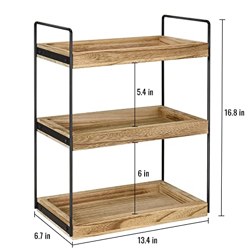 3 Tier Bathroom Countertop Organizer Shelf Standing Rack Cosmetic Organizer Holder,Bathroom Tray Countertop Storage Shelf,Counter Standing Rack Cosmetic Holder,Bathroom Trays For Counter,Spice Counter #TOP6