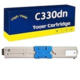 Rendement par page : Jusqu'à 3500 pages par cartouche de toner noir C330dn, jusqu'à 3000 pages par cartouche de toner couleur C330dn (avec une couverture de 5 pour cent sur des pages A4)