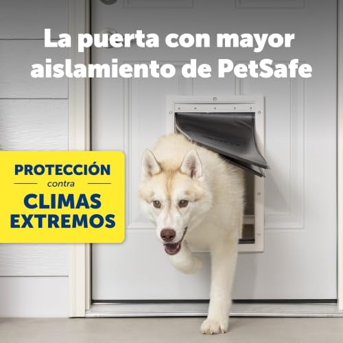 Miniatura 3 de Petsafe - Puerta De Plástico Para Mascotas Para Climas Extremos - Altamente Aislado - Protección Triple Contra El Frío Y El Calor, Con Panel De Cierre - S, Pequeño