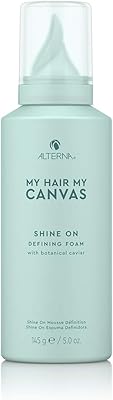 Alterna My Hair My Canvas Shine On Defining Foam, 5 Oz | Vegan Shine Enhancing | Creates Added Radiance & Smoothness | Sul...