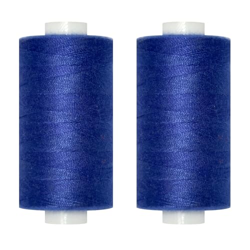All Purpose Sewing Thread-2 Spools of Hand Polyester Sewing Thread for Sewing Machine for Hand and Machine Sewing(Royal Blue, 2 spools)
