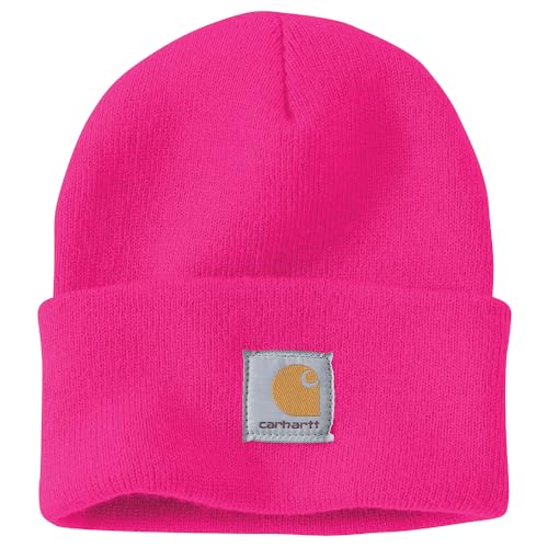 Carhartt Men's Knit Cuffed Beanie, Pink Glow, One...