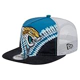 New Era Men's Teal/Black Jacksonville Jaguars Throwback Dye Golfer Snapback Hat