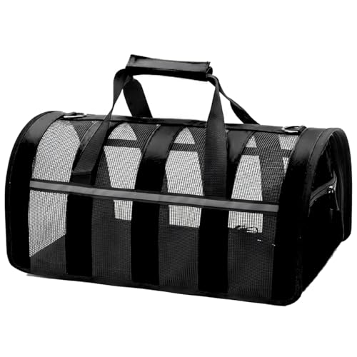 Bolsa Transporte Pet Viagem Mala Avião Cães Gatos Grande (preto)