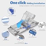 Nouvelle mise à niveau réglable plate-forme de travail Step Ladders Support 800 C'est vrai. 33" Tabouret de plate-forme en aluminium pliant non pliable x12" x20" pour le nettoyage des bureaux ménagers & Lavage