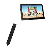 BoxWave Stylus Pouch Compatible with EleDuino T007-1 - Stylus PortaPouch, Pen Stylii Holder Carrier Portable Self-Adhesive - Jet Black