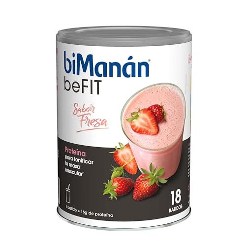BIMANÁN BEFIT - BATIDOS DE PROTEÍNA - Batido Nutricional Sabor Fresa - Batido Hiperproteico Tonificar y …