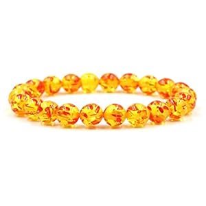 Steen armband vrouwen, 7 chakra natuursteen bangle kralen barnsteen armbanden elastische semi-kostbare yoga sieraden…