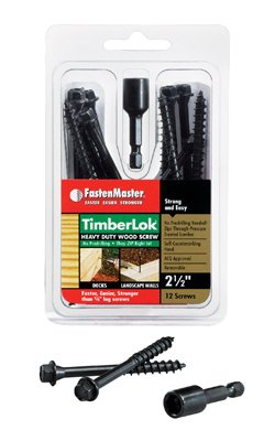 Vis Timbrlok de 6,3 cm en pack de 12 pour un vissage sans pré-perçage