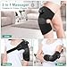 Medcursor Heated Knee Massager, 3-in1 Cordless Knee Elbow Shoulder Massager with 3 Vibration Modes, 5 Heating Levels, FSA and HSA Eligible, Gifts for Dad Men (Black)