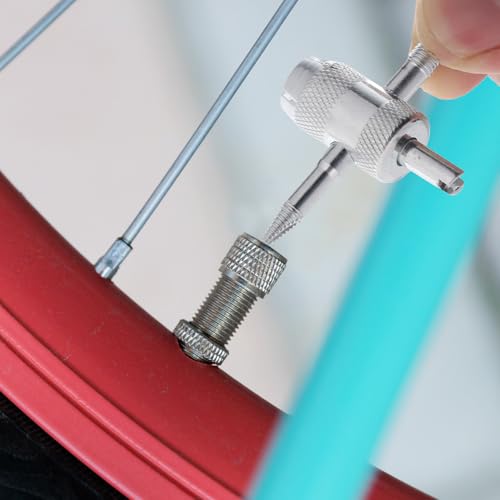 Image of 6 pcs 4-in-1 Tyre Valve Stem Remover 4-Way Valve Core Tools Tire Stem Core Wrench Installation Wheel Tool Multifunctional Repair Puller Tool for Bicycle Bike Automobile Car